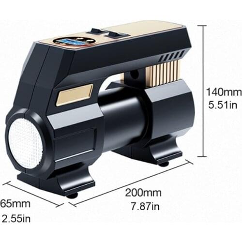 Handheld 120W Air Compressor 12V Tire Inflator Equipment with Digital Display for Car Motorcycle Bicycle