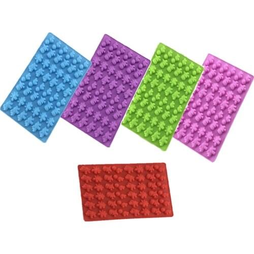 48 cavity Gummy dinosaurs chocolate silicone mold fondant tool candy