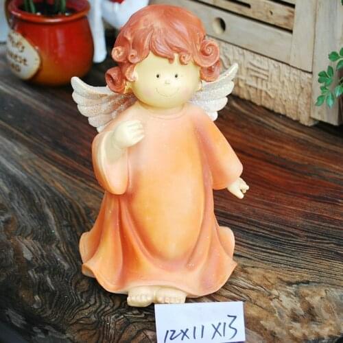 Angel Statue European Home Living Room Decoration Resin Child Angel Small Ornaments Garden Cute Creative Doll Sculpture