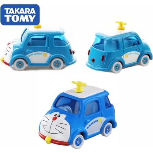 TAKARA TOMY Doraemon Alloy Model Car Toys TOMICA Simulation Car Dream of Jingle Cat Blue Fat Car Gift For Children