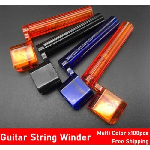 100pcs 2 in 1 Guitar String Winder Bridge Pin Remove Peg Puller Bass Guitar Repair Maintenance Tool Guitar Luthier Tool