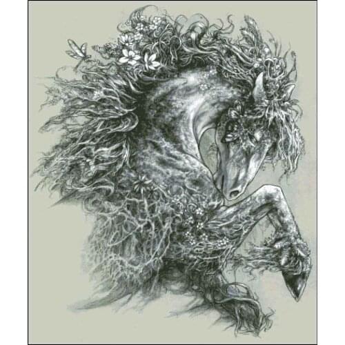 14/16/18/27/28 Soaring horse Animal study Handmade Needlework Embroidery DIY DMC Cross Stitch Kits Crafts Home decor wall Arts