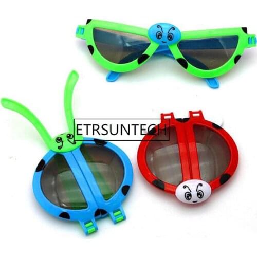 200pcs Kids Birthday Party Gift Deformable Ladybug Glasses for Girl Boy Party Supply Baby Shower Favor Present Giveaway