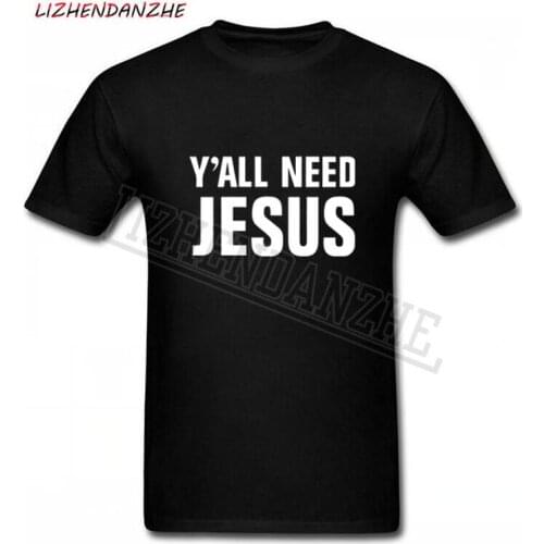 2020 NEW T Shirt Mens cotton Summer T-shirts YALL NEED JESUS letter print Tee Short Sleeve High Quality Boy Tshirt TOPS 0195