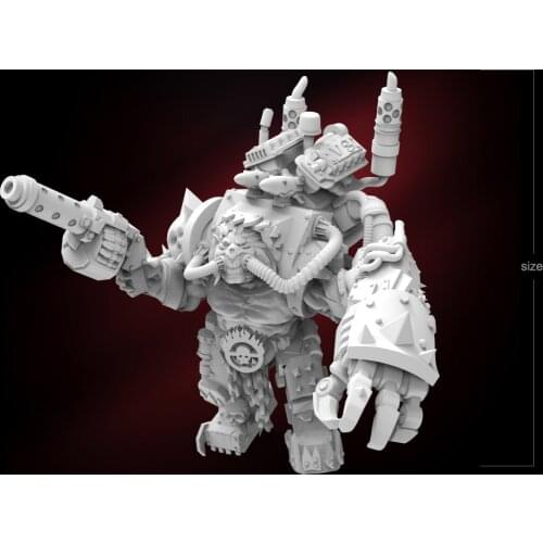 85mm Resin Model Kits Dwarves Machine Gunner Figure Unpainted No Color RW-094