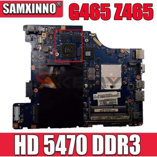 Akemy LA-5753P 69039457 Laptop Motherboard For Lenovo G465 Z465 MAIN BAORD 14 inch HD 5470 DDR3 Free cpu