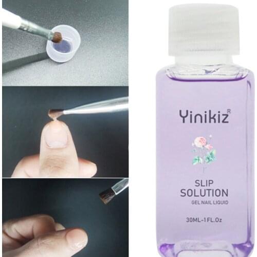 30ML Acrylic Gel Solution Quick Nail Slip Solution Gel Liquid Quick Extension Gel Lubricant Gel Anti-sticking Water Acrylic