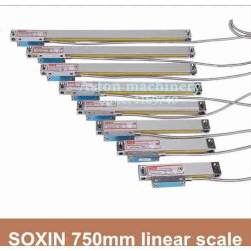 Free shipping high precision optical scale 5 micron 750mm CNC lathe milling machine boring lathe linear sensor linear ruler