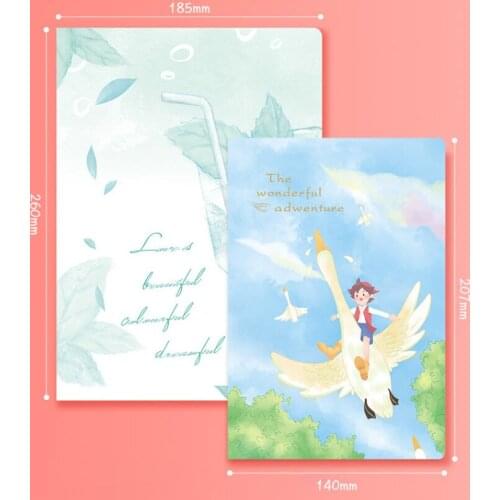 Cartoon Peach Fruit Line Notebook Cartoon Romantic Starry Notepad Cute Bear Memo Notes 84 Pages Included Creative Students Diary