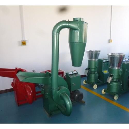 CF420B 7.5KW Wood Hammer Mill Animal Feed Hammer Mill With Cyclone