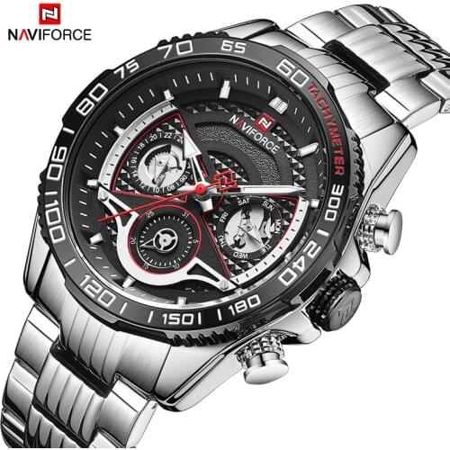 NAVIFORCE 2021Men Watch Brand Top Luxury Casual Date Dark Night Fashion Clock Quartz Waterproof Military Sport Mens Watches Relo
