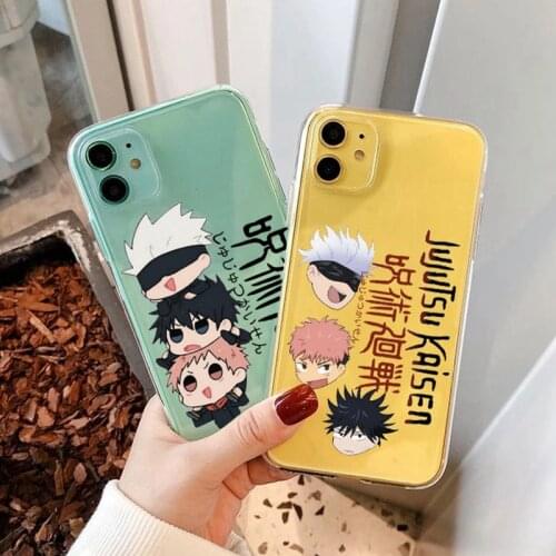 Jujutsu Kaisen Anime Phone Case For Samsung Galaxy A52 A51 A32 A31 A41 A72 A71 A12 A11 A21 A70 A50 A40 A10 A21S A20S Clear Cover