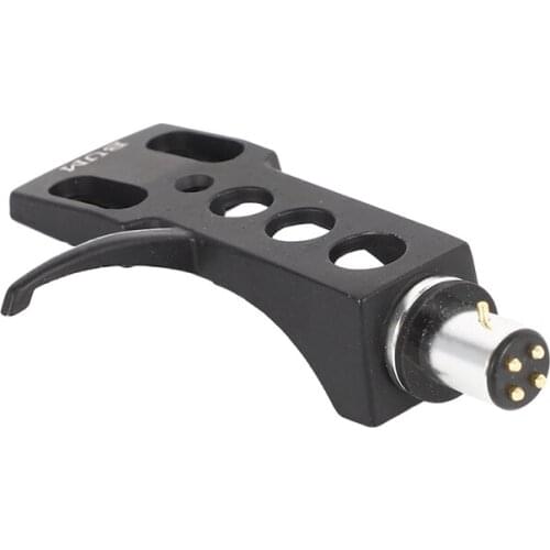 Black Turntable Headshell For Technics For Other Turntables 4 Pin Contacts Fit Phono Turntables Headshell