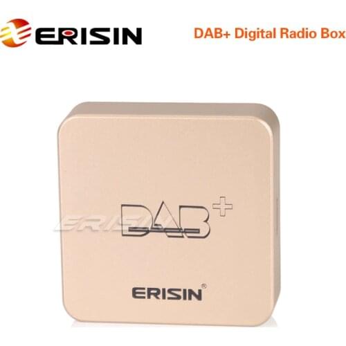 Erisin ES364 Digital Radio DAB+ Box Aerial Amplified Antenna for Android 7.1/8.1/9.0/10.0 Car Stereos