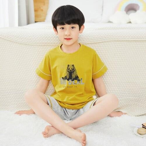 Kid Clothes Cartoon Pajamas For Girls Boys Childrens Pajamas Suit Baby Girls Clothes Short Sleeve Pyjamas Kids Pijamas Infantil