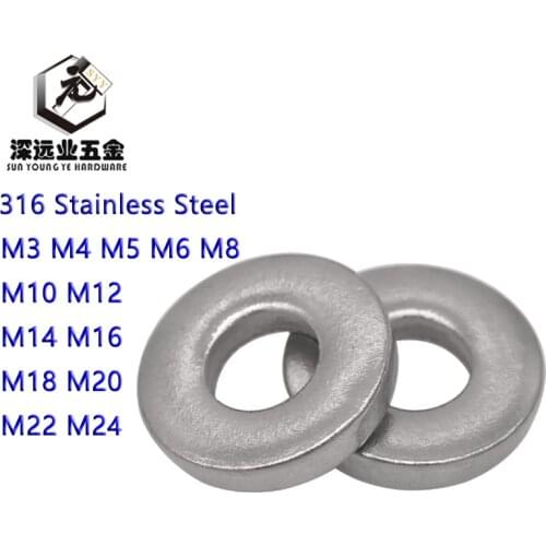 DIN7349 Heavy-duty Plain Washer M3-M24 316 Stainless Steel Heavy Duty Flat Gasket Heavy-duty Machine Plain Washer Thick Washers
