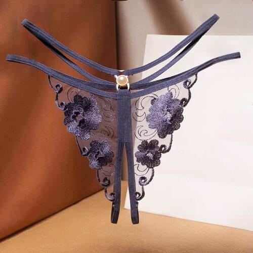 WENYUJH Sexy Erotic Lingerie Women Lace Open Crotch Panties Sexy Bandage Brief Crotchless Female Thong Sex Transparent Underwear