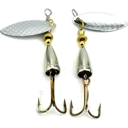 HENGJIA 1pcs Spoon Fishing Lure 6.7cm 6g Hard Fishing Spoon Lure Metal Jigging Lure Baits Spinner bait Fishing Tackle