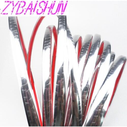 10mm x 15m car chrome hair styling tools decoration band decoration for Ford Focus Fusion Escort Kuga Ecosport Fiesta Falcon