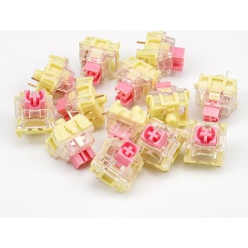 TTC Gold pink 37g 3 pin Mechanical keyboard MX switch smooth tripod shaft body Waterproof Dustproof Cover