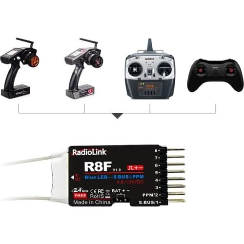 RadioLink Lightweight Durable R8SM RC Mini Receiver For RC Cars Boats Model Accessories Good Performance