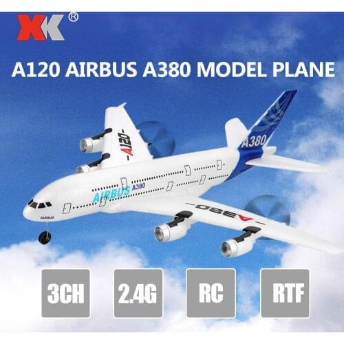 Wltoys XK A120 Airbus A380 Model Plane 3CH EPP 2.4G Remote Control Airplane Fixed-wing RTF Toy