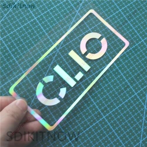 New Rainbow color changes Car Sports Decal Sticker Styling Window Door Decoration For Renault Clio 2 3 4 accessories