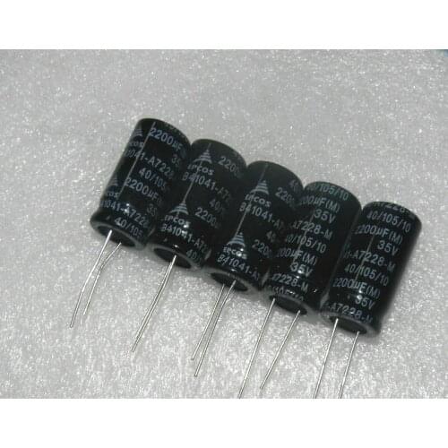 Original new 100% aluminum electrolytic capacitor 35v2200uf B41041A7228M B41041-A7228-M (Inductor)