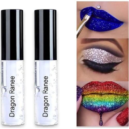 Face Primer Gel Waterproof Glitter Tint Lip Eyeshadow Liquid Glue Makeup Colorful Silver Powder Glue Eye Shadow Primer Make Up