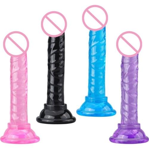 Realistic Dildo with Suction Cup Penis Sex Toy for Women Men