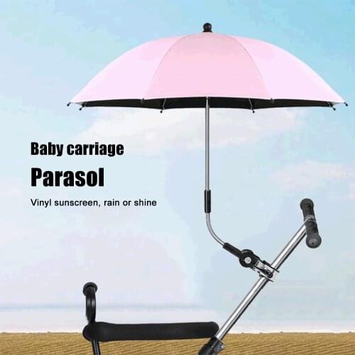 Detachable Adjustable Pram Baby Stroller Umbrella Cover UV Rays Sun Shade Parasol Rain Protecter Outdoor Tool