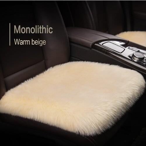 Net red ins passenger car seat winter long plush female butt pad seat cushion Automobiles seat Covers Interior Mouldings