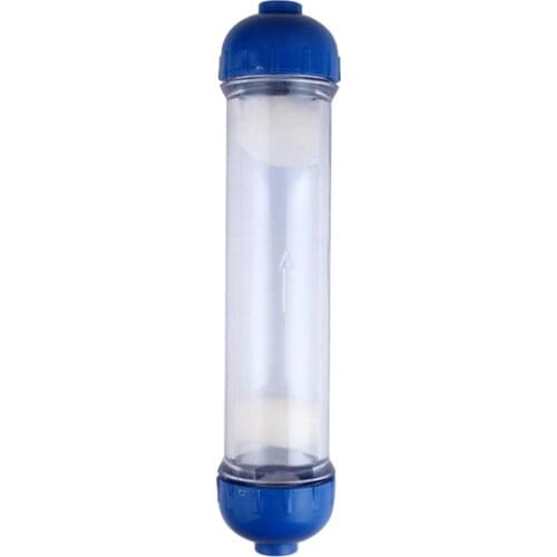 Replacement Transparent Water Filter Housing Empty Refill Tube Inline Filter