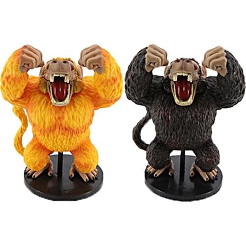 14CM Dragon Ball Anime DBZ GK Gorilla Orangutan Goku Great Ape Goku Vegeta Statues Figurine Model Doll Collection Birthday Gifts