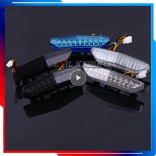 For Motorcycle Taillight Kawasaki Ninja ZX-6R 2007 2008 Rear Brake Turn Signals Integrated LED Light ZG14 CONCOURS ZRX1200 DAEG