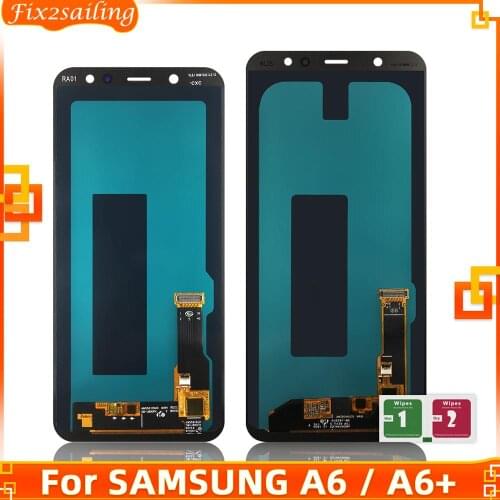 LCD Display For Samsung Galaxy A6/A6 Plus A6+ 2018 A600F A600FN A605 A605F LCD Touch Screen Assembly Replacement Parts LCD