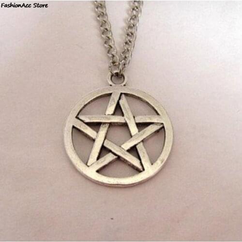 1PC Lovers Necklace Simple Pentagram Shape Necklace Fashion Long Sweater Chain Nice Jewelry Accessories For Women