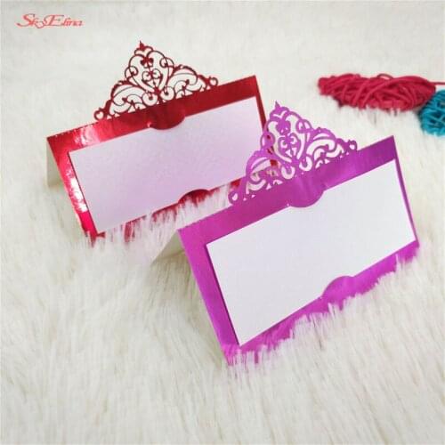 10/50/100pcs Laser Cut table Seat card Vintage Table Number Name Card Place Cards Wedding invitations Birthday Party Decoration