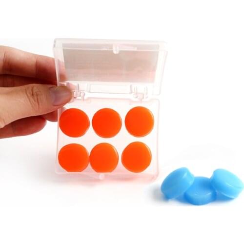 12Pcs/2box Deformable Soft Silicone Ear Plugs Putty Ear Plugs For Sleeping Swimming Bathing Silicone Waterproof Earplugs