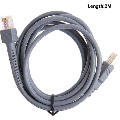 2M Symbol Barcode Scanner USB Cable LS1203 LS2208 LS4208 LS3008 CBA-U01-S07ZAR