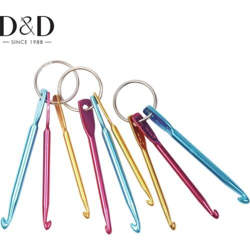 3Sizes/set Mini Aluminum Crochet Hooks Multicolour DIY Crafts Tools Crochet Hook Set Knitting Needle Hand Knitting Tool
