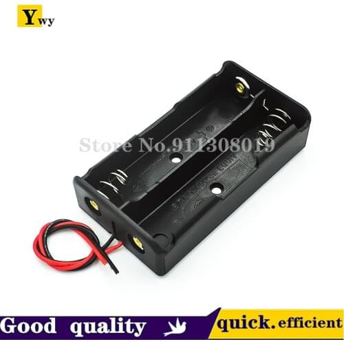 5PCS Black Plastic AA Size Power Battery Storage Case Box Holder Leads with 2 Slots Power Battery Storage Case1.5V/3V