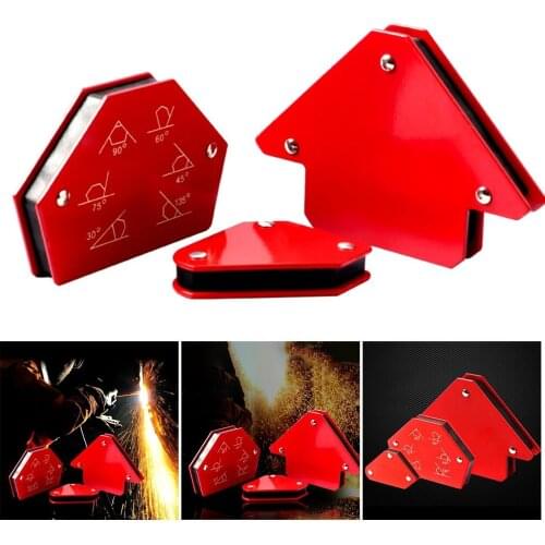 6Pcs 30-150 Degrees Magnetic Welding Triangle Positioner Fix Angle Holder Tool