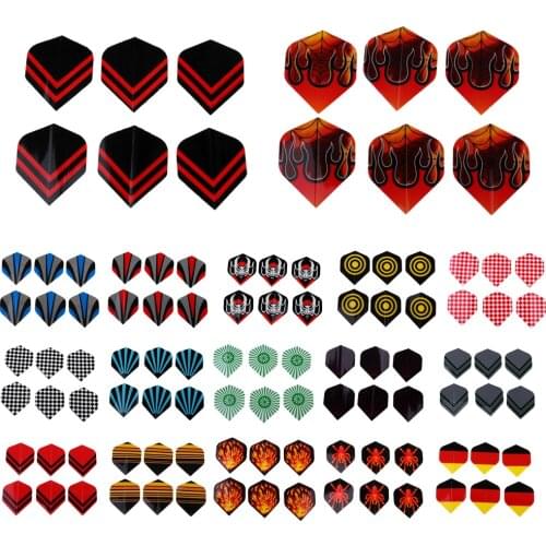 6Pcs Standard Shape Dart Flights Tail Accessories Professional Premium PVC Equipment Supplies For Dart Games