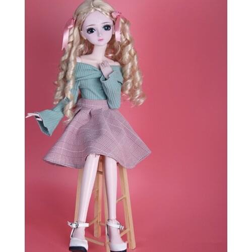 60cm SD Doll Clothes 22" Doll Clothes Doll Accessories Fashion skirt suit 1/3 Bjd Clothes Toys for Girls New