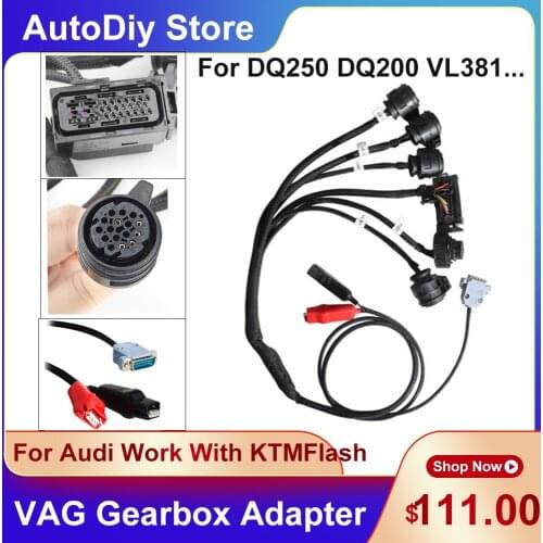 VAG Gearbox Adapter For Audi Car Key Programmer For DQ250 DQ200 VL381 VL300 DQ500 DL501 Read Write Work With KTMFlash ECU Pro