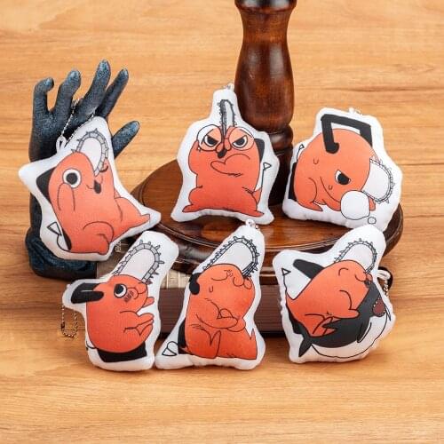 Anime Chainsaw Man Pochita Plush Toys Cosplay Denji Costumes Accessories Kawaii Pendant Collections