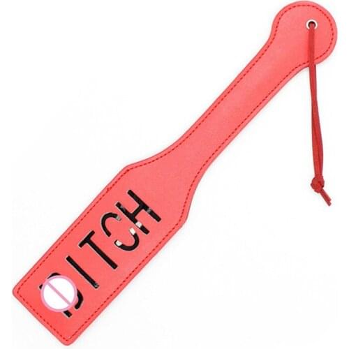 Adult Game Unisex Bondage Fetish Faux Leather Spanking Paddle Cosplay Slapper