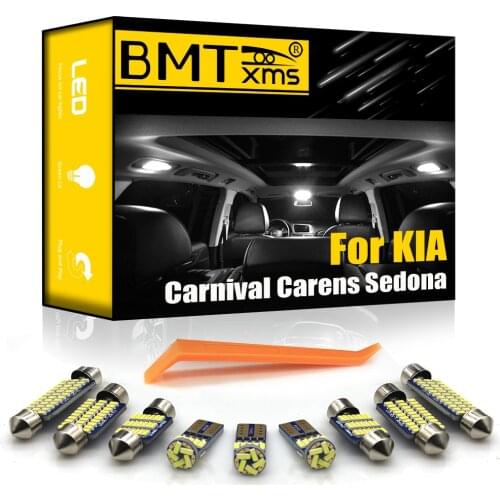 BMTxms Canbus For Kia Carnival Venga Sedona Rondo Carens 2002-2005 2006 2007 2008 2009 2013 2014 2016 -2021 LED Interior Light