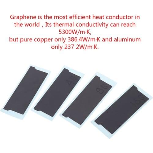 Pure Copper Graphene Laptop Memory Heatsink Cooling Vest RAM Radiator Cooler Kit